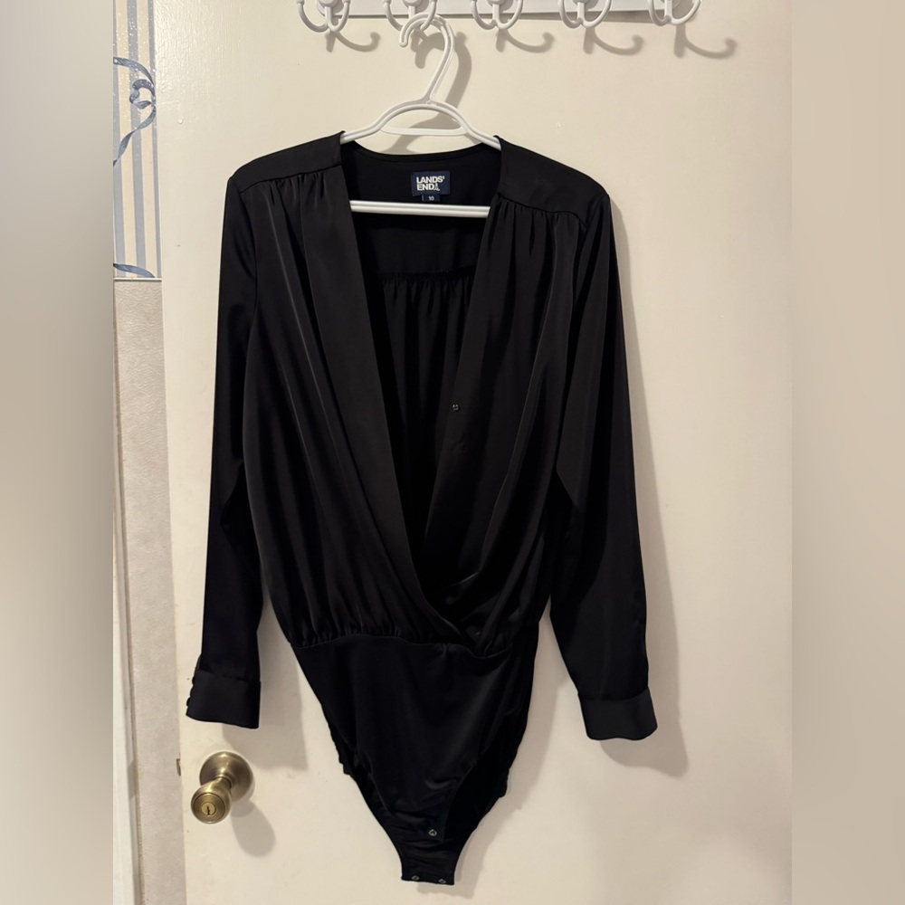 Lands End satin body suit